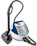 Ce nettoyeur vapeur se presente en coloris blanc et bleu