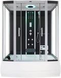 Ce generateur pour sauna se presente en coloris gris et noir