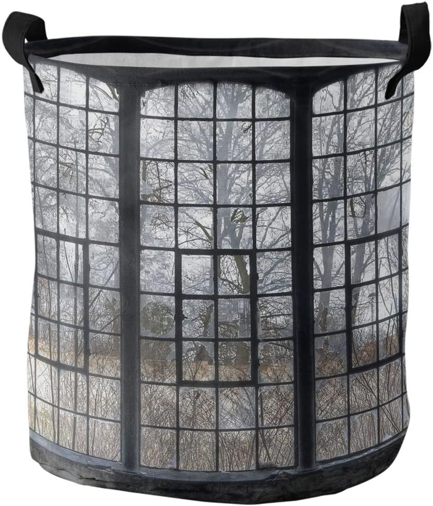 Choisissez un panier a linge qui se replie apres usage en coloris gris et noir